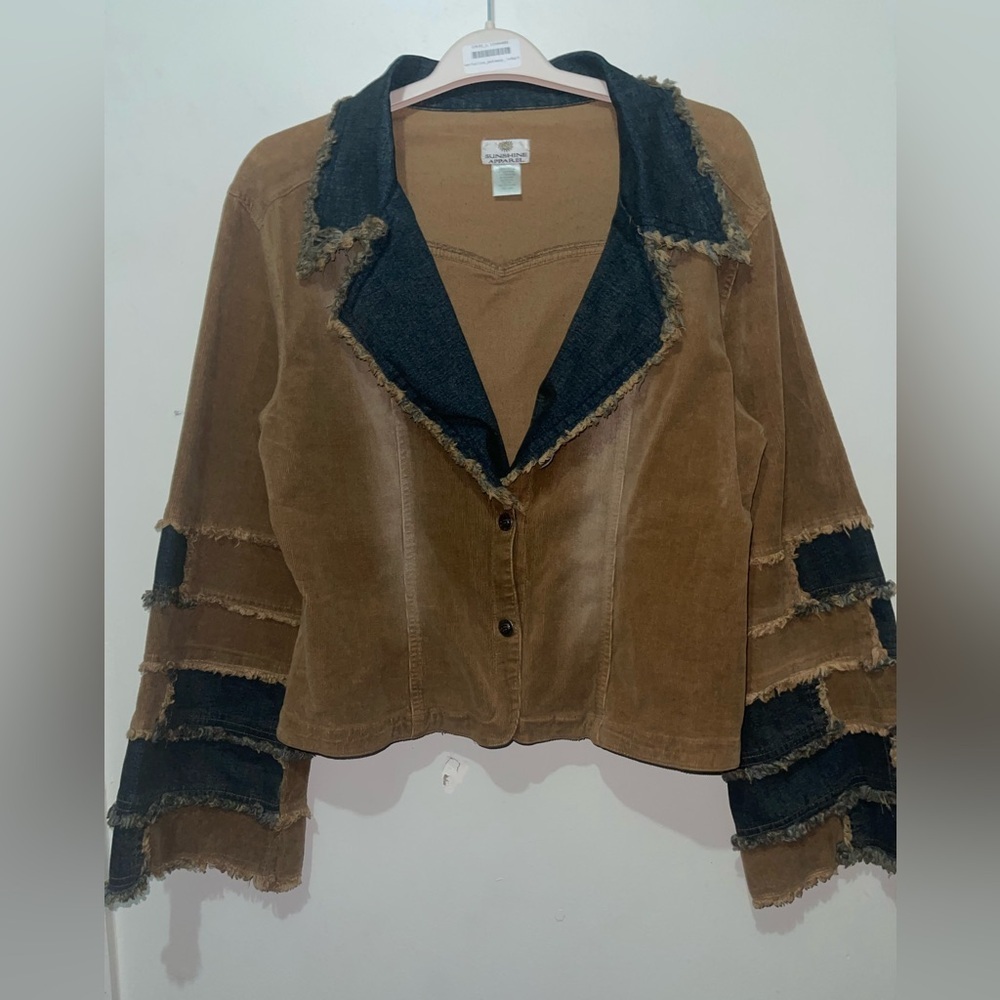 Rare Vintage Boho Denim and corduroy Jacket